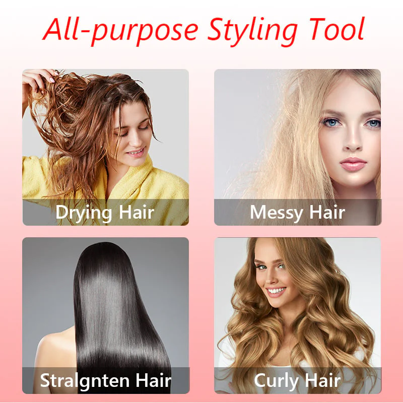 3-in-1 Hot Air Styler and Rotating Hair Dryer for Dry hair, curl hair, straighten hair - Image 13