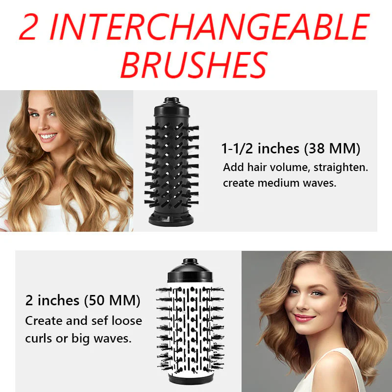 3-in-1 Hot Air Styler and Rotating Hair Dryer for Dry hair, curl hair, straighten hair - Image 14