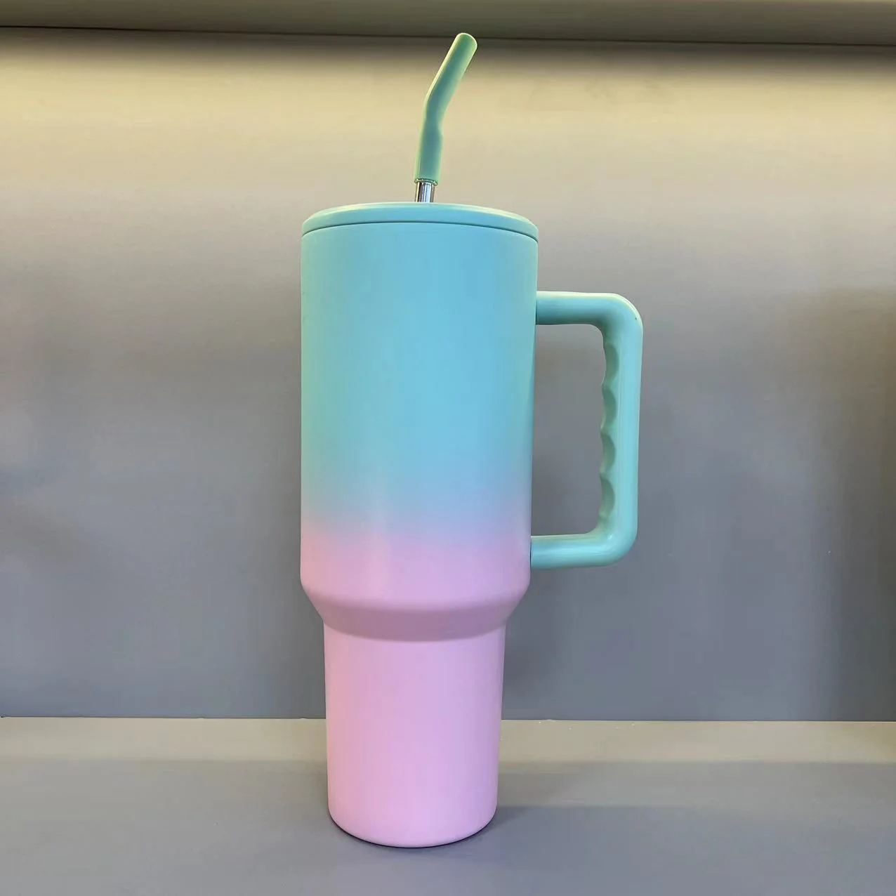 40oz Stainless Steel Third Generation Large Capacity Car Ice Cup with 304 Insulated Straw - Image 6