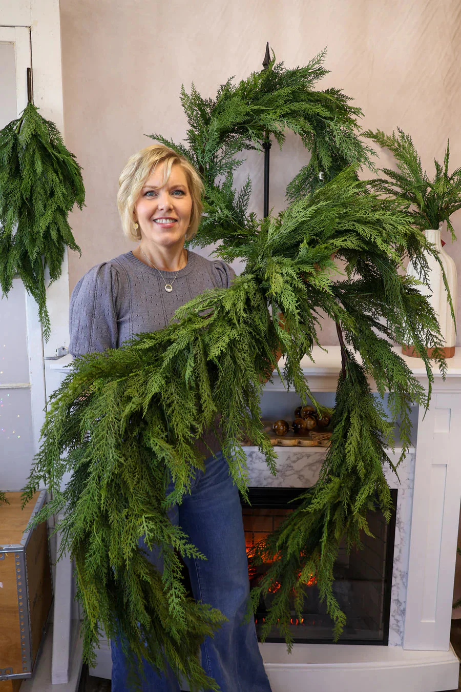💥Christmas Special Sale-Deluxe Norfolk Pine Garland - Image 3