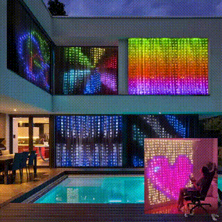 Color Waves LED Curtain Sync Lights - Image 8