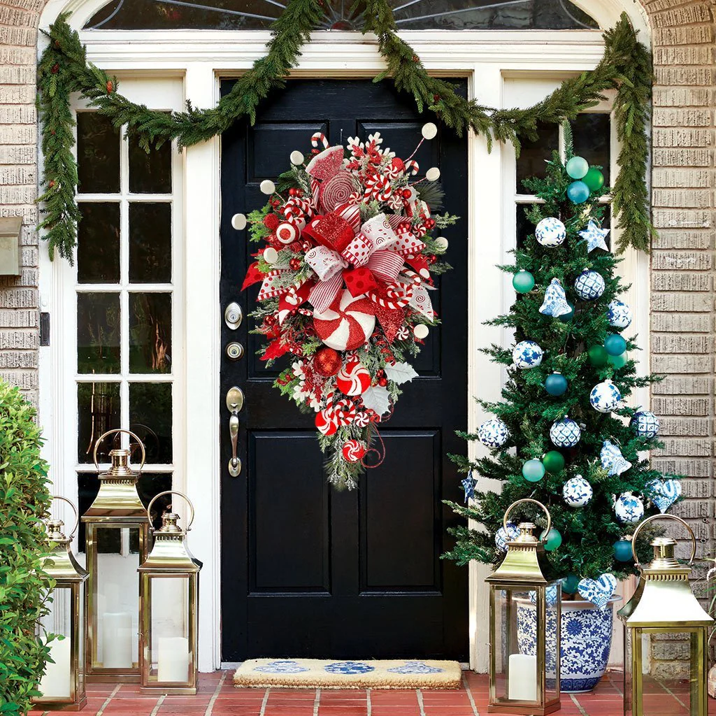 🔥Early Christmas Sale🍭Candy Cane Christmas Wreath🍭 - Image 12