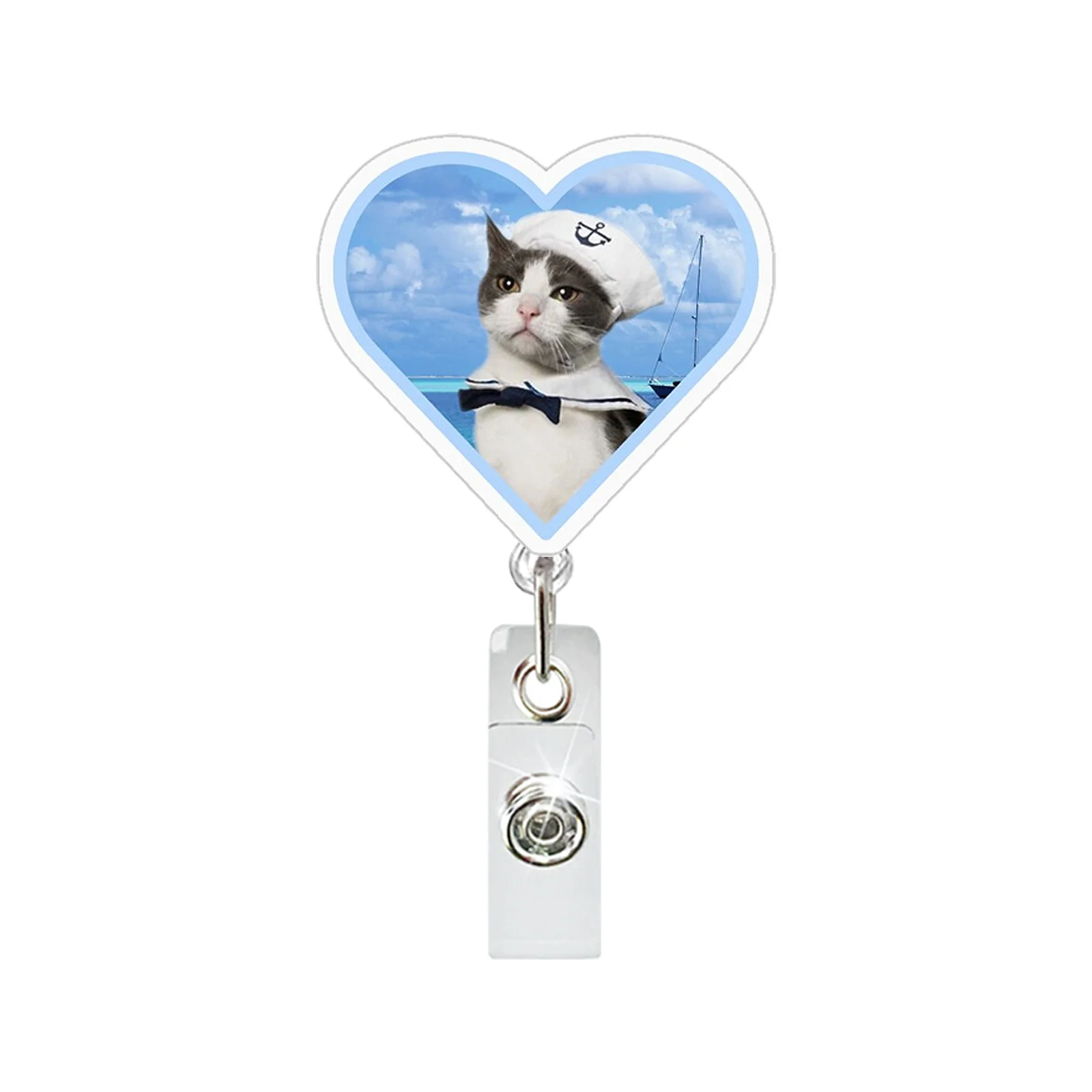 š„Hot Saleš„-Funny abstract acrylic pendant, cat expression package easy-pull buckle - Image 13