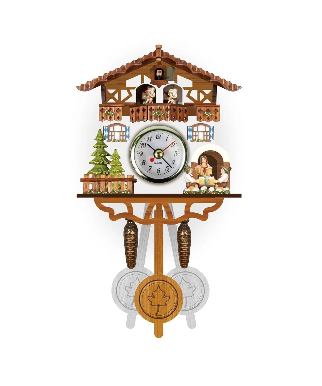 German Cuckoo Clock-German Black Forest Cuckoo Clock - Image 12