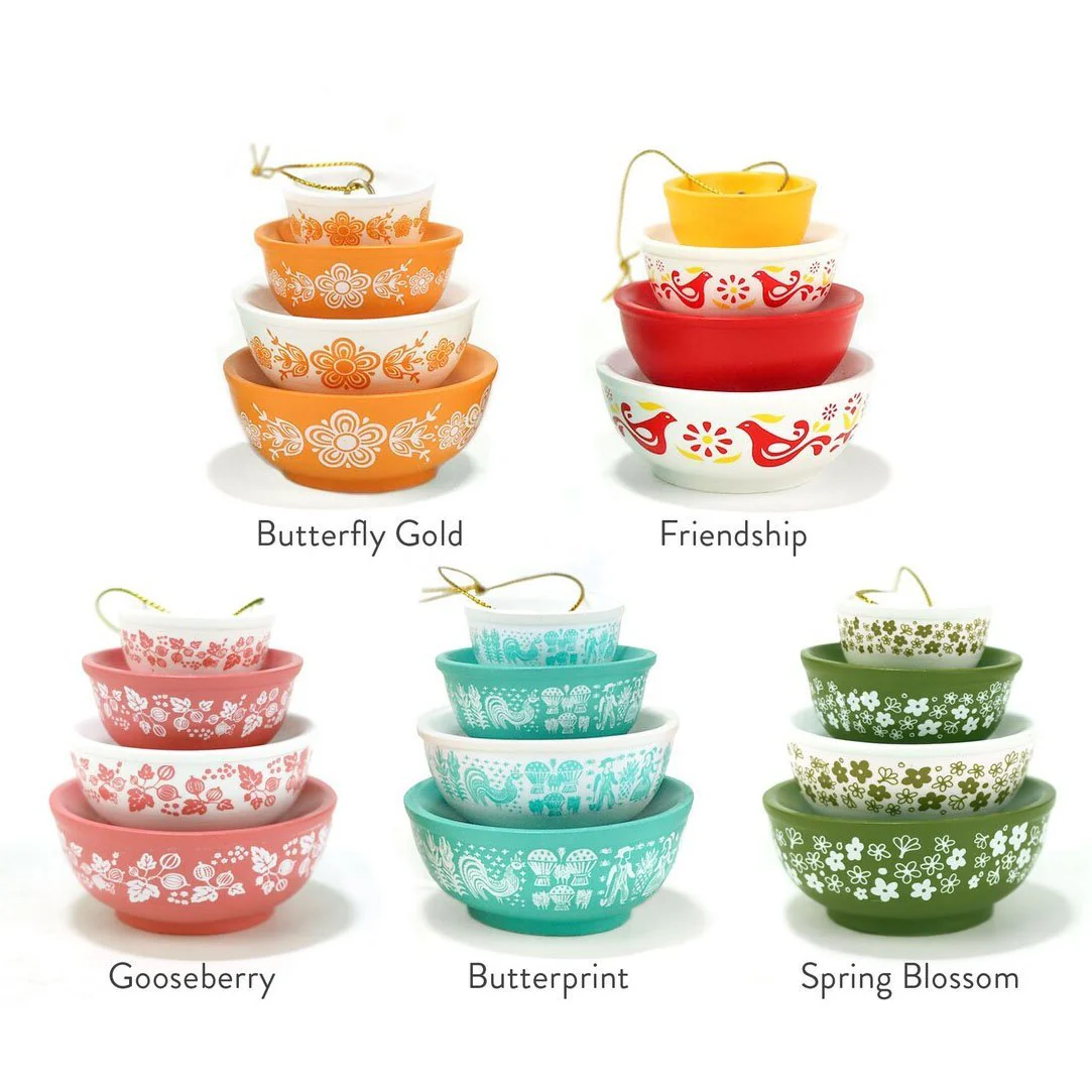 🎉🎅Miniature Pyrex-Inspired Mixing Bowls🎄 - Image 15
