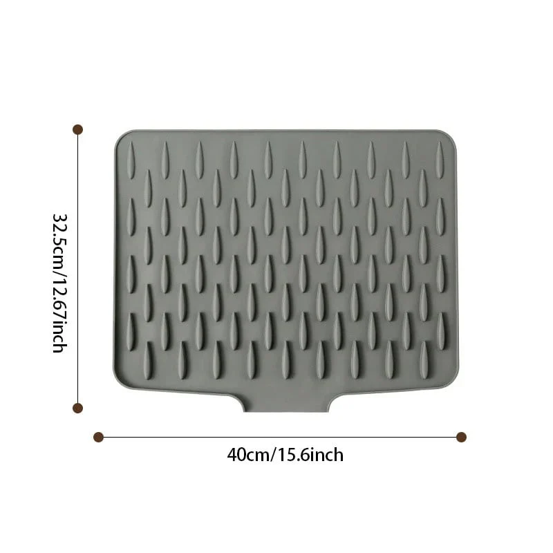 No-Spill Silicone Worktop Saver – Heat-Resistant & Non-Slip Mat for Drip-Free Drying - Image 7