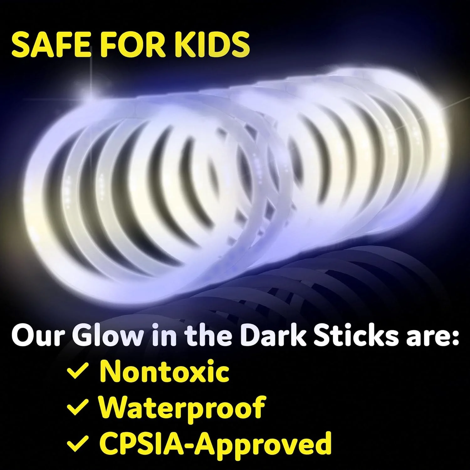 Party Extra Bright Glow Sticks Bulk Party Supplies 100 Count - 8 Inch Glow in the Dark Halloween Party Favors - Image 12