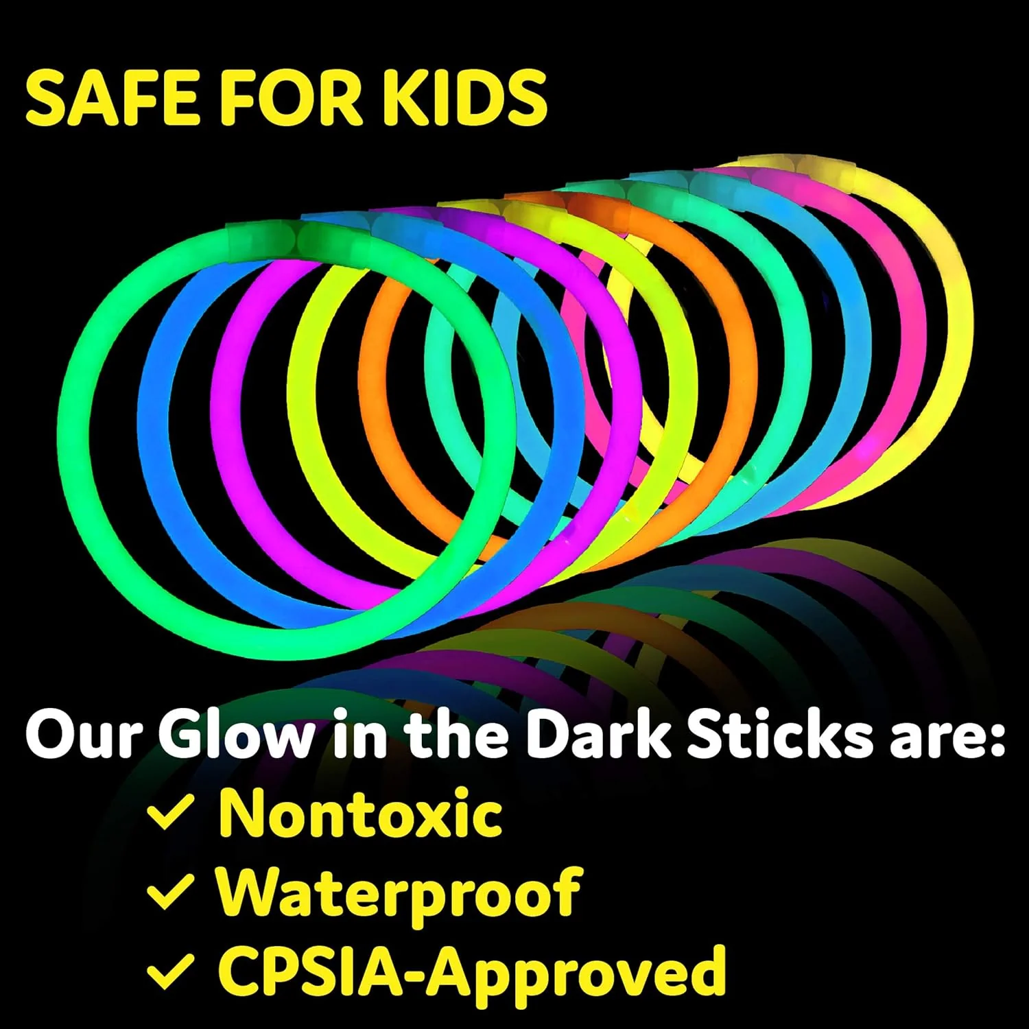 Party Extra Bright Glow Sticks Bulk Party Supplies 100 Count - 8 Inch Glow in the Dark Halloween Party Favors - Image 30