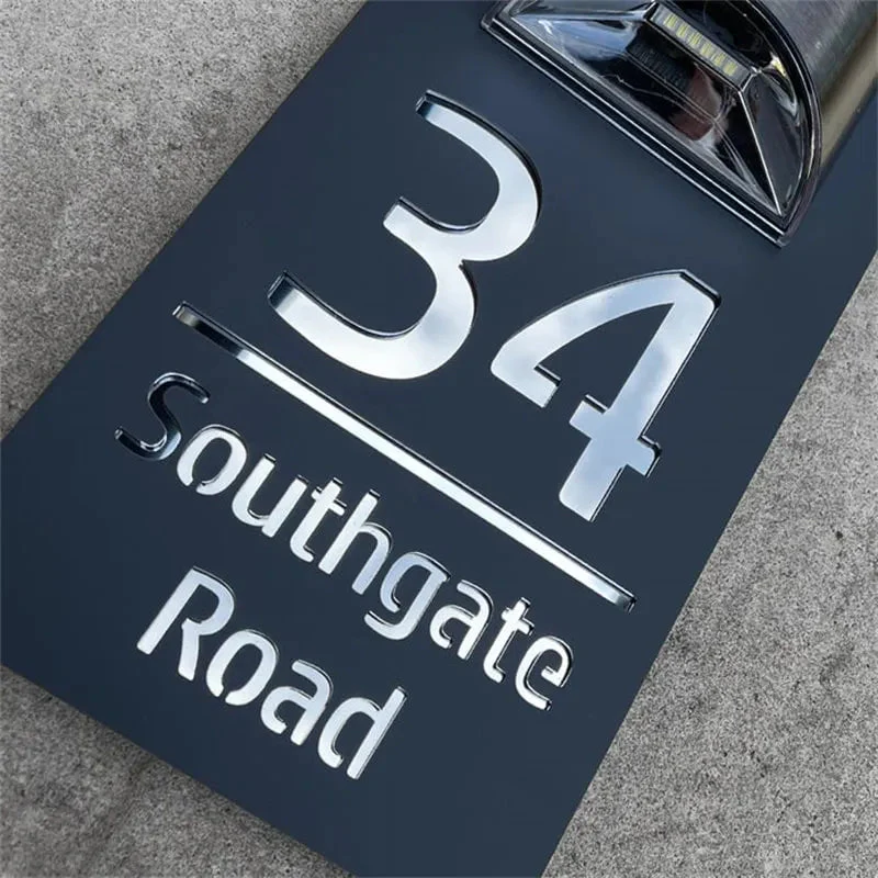 Radiantgrp - Personalized Solar Modern Door Plaque - Image 6