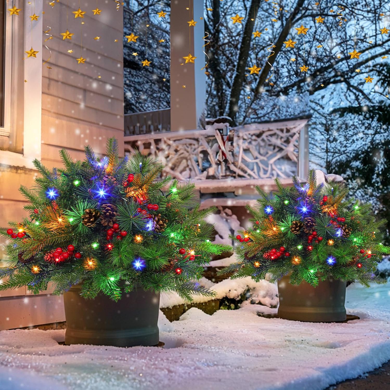 Pre-Lit Artificial Christmas Tree - Image 5
