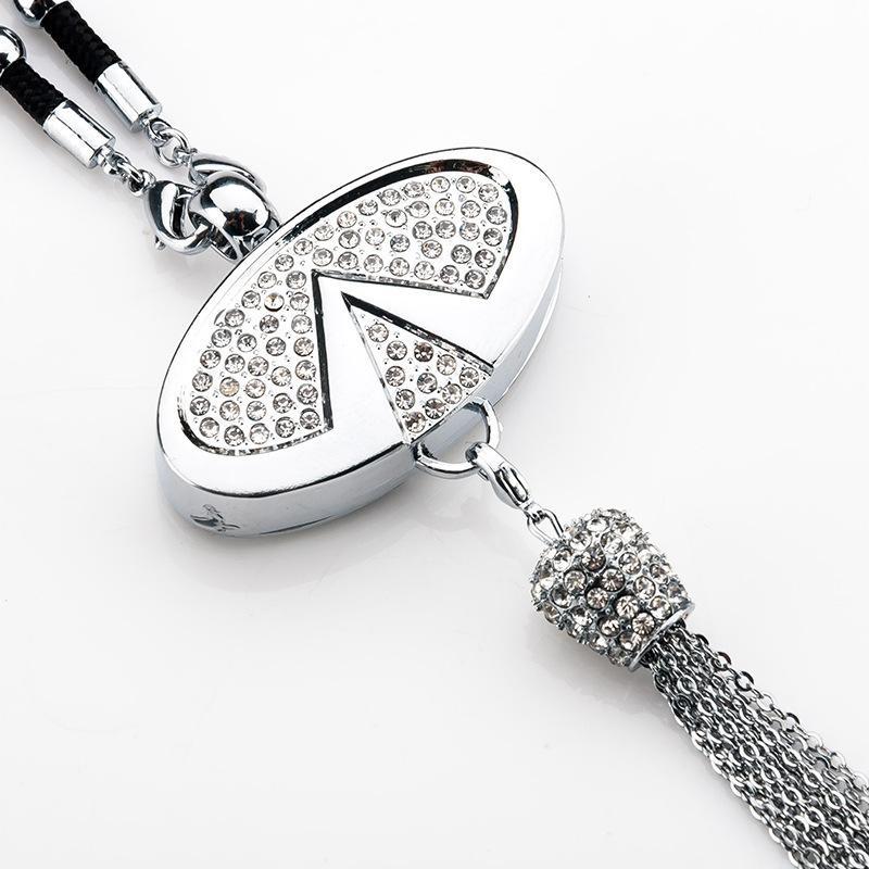 Rearview Mirror Diamond Perfume Pendant - Image 17