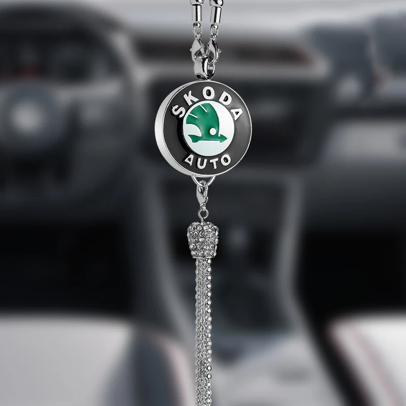 Rearview Mirror Diamond Perfume Pendant - Image 25