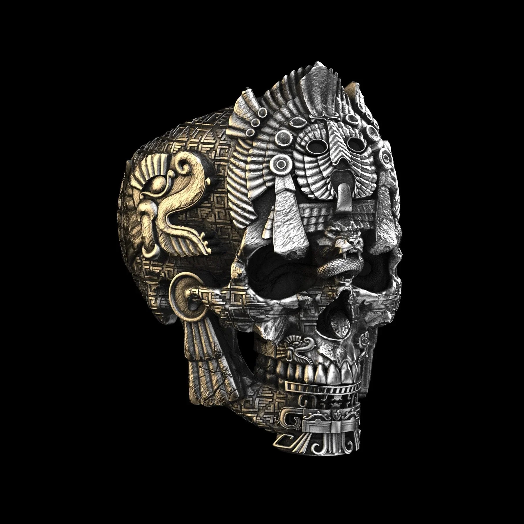 Sterling Silver Black Skull Ring - Image 6