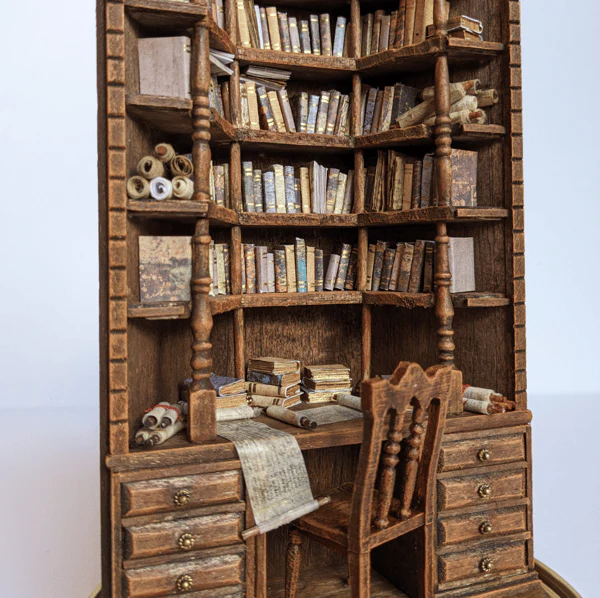 🔖"The bay library" Miniature Bookcase - Image 3