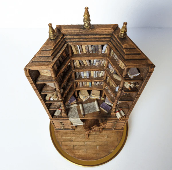🔖"The bay library" Miniature Bookcase - Image 4