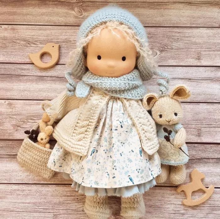 ALL🎁🎁The Best Gift for Kids-Handmade Waldorf Doll👧 - Image 3
