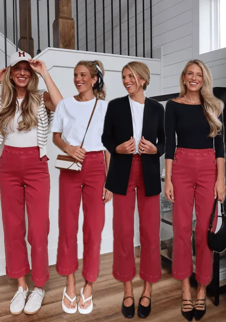 đ„Last Day 48% OFFđ„Tummy Control Twill Cropped Wide Leg Pant - Image 24