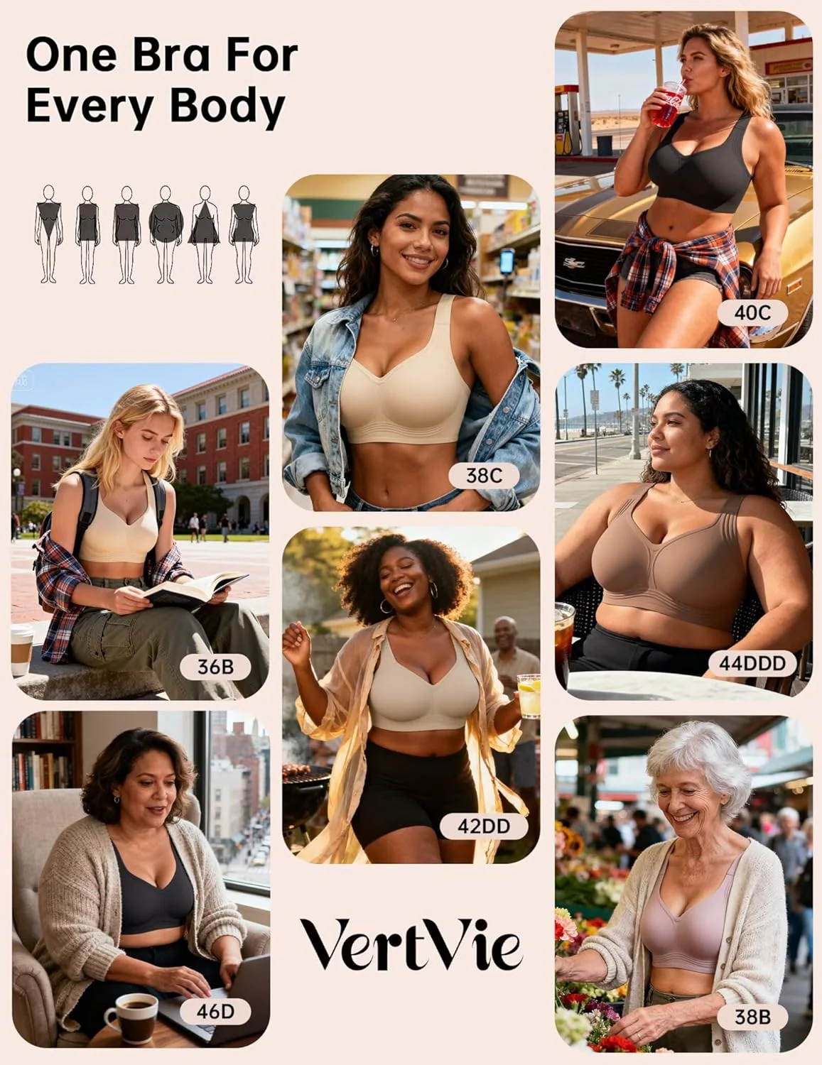 Vertvie Plus Size Jelly Bra - Image 12