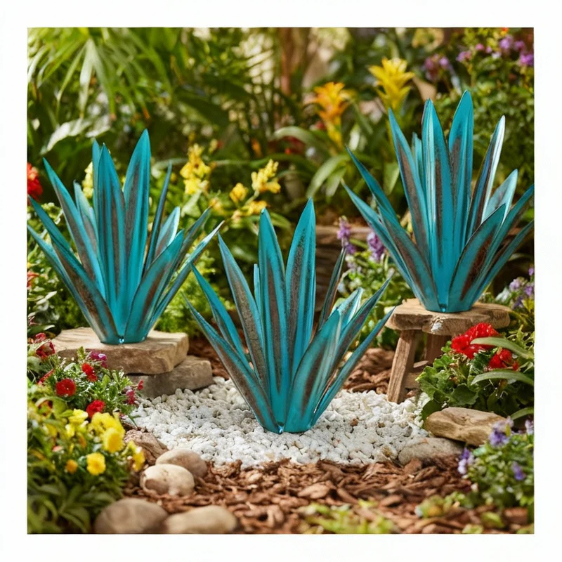 🌵💥Spring promotional price: $24.99🌵Waterproof Solar Garden LED Agave - Image 10