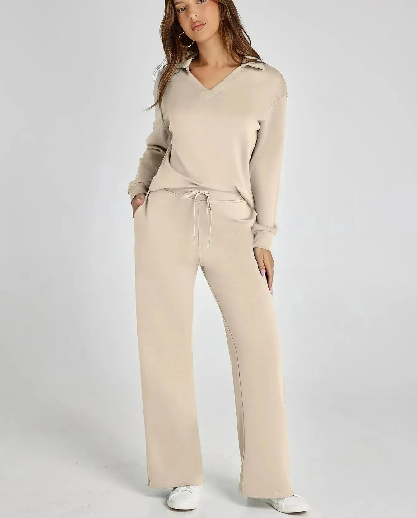 Women's 2 Piece Sets Outfits Casual Long Sleeve Sweatsuits Sets (🔥Same as in the video) - Image 30