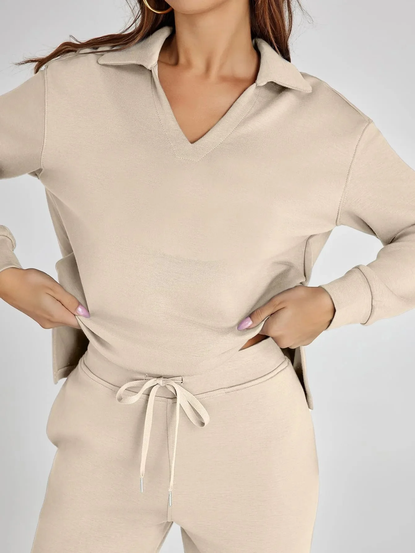 Women's 2 Piece Sets Outfits Casual Long Sleeve Sweatsuits Sets (🔥Same as in the video) - Image 31