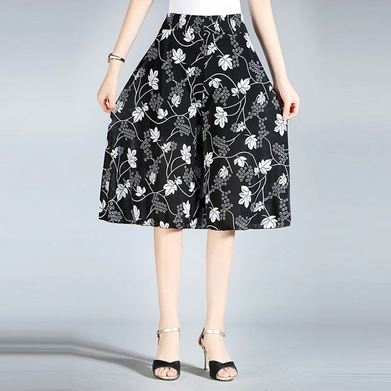Radiantgrp - Women's Vintage Style Wide Leg Culottes - Image 15