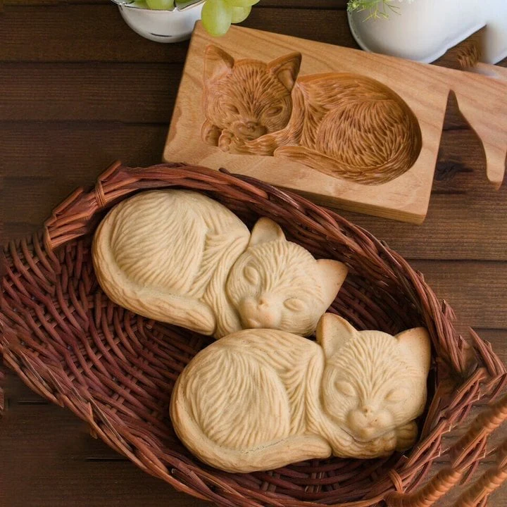 (🎁Early Christmas Limited Sale🎁) Wood Grain Cookie Mould - Cookie Embossing Mould - Image 2